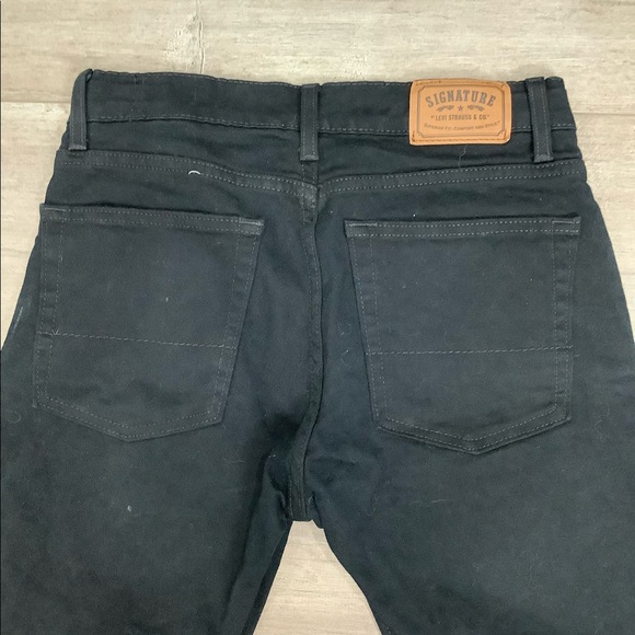 Youth Levi’s 16 Regular XL 28 x 28 Denim Relaxed Straight Jeans Black - Picture 5 of 11